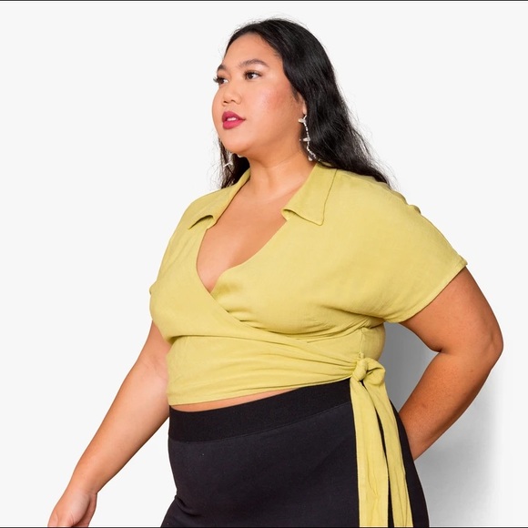 LoveFool Alyssa Wrap Top NWT - Picture 1 of 5